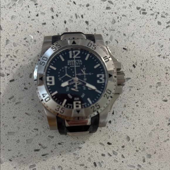 Invicta Black and Silver Men's Watch - Picture 1 of 2